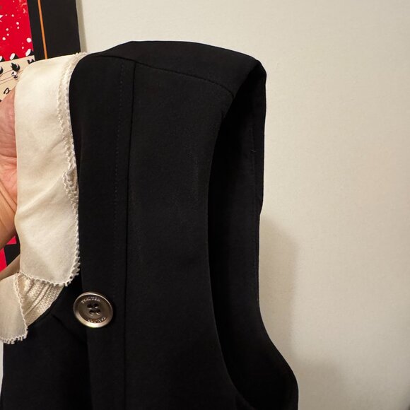 Psalter Elite Dress – Size 38 – Removable Collar – A-Line – Shoulder Pads - Picture 5 of 11